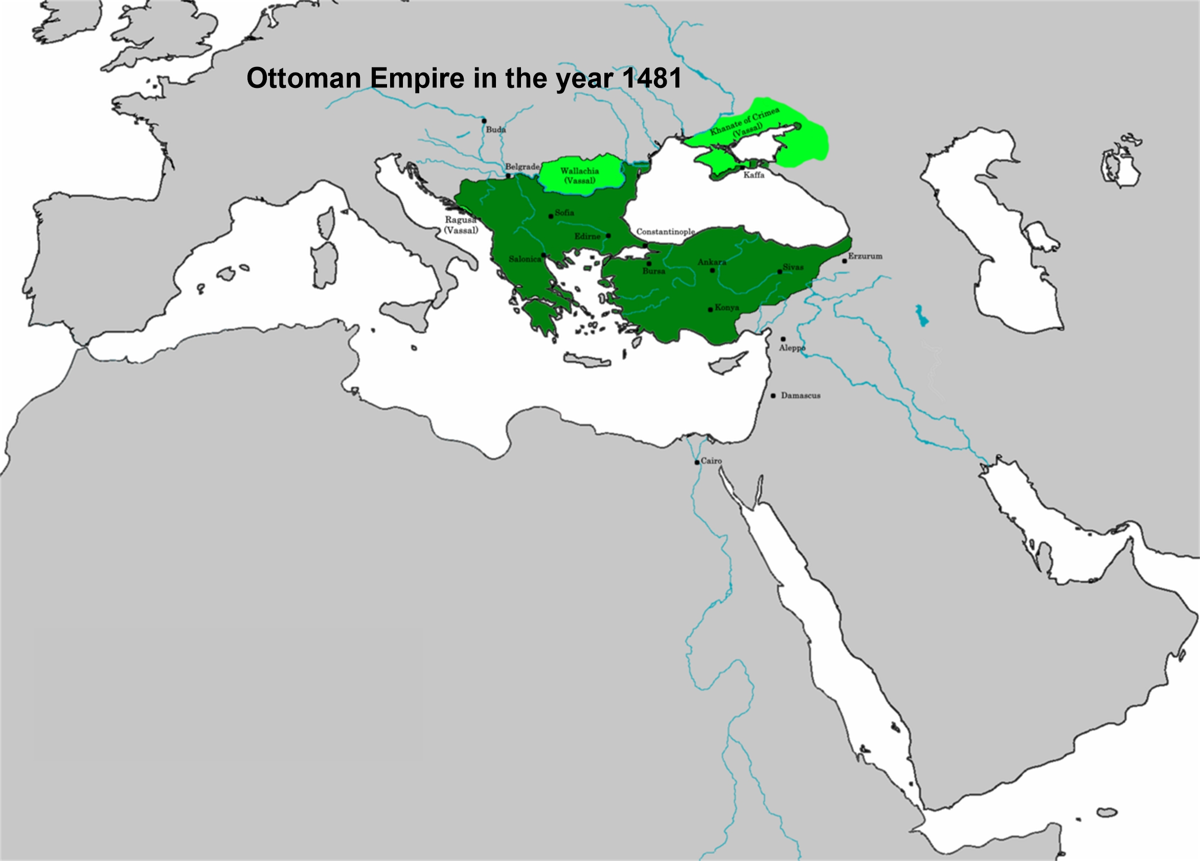 Ottoman Empire in the year 1481